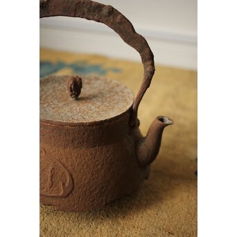 小泉仁左衛門 巣籠鶴 鉄瓶/湯沸　M417 