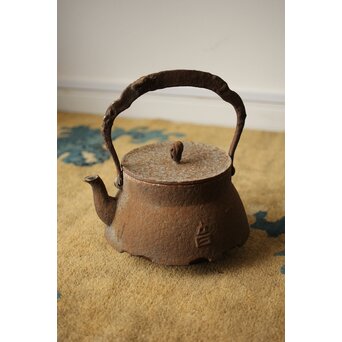 小泉仁左衛門 巣籠鶴 鉄瓶/湯沸　M417