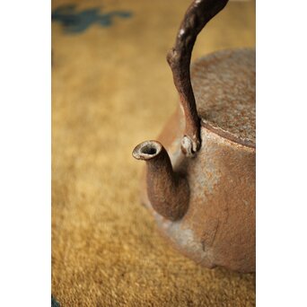 小泉仁左衛門 巣籠鶴 鉄瓶/湯沸　M417 