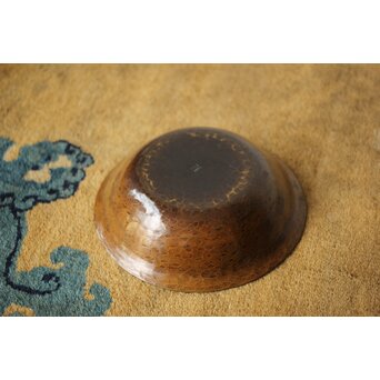 猩々堂紹美作 黄銅 鎚目菓子器　M418 