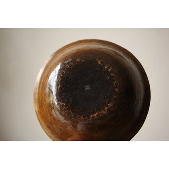 猩々堂紹美作 黄銅 鎚目菓子器　M418 