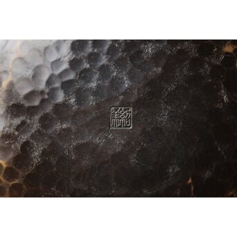 猩々堂紹美作 黄銅 鎚目菓子器　M418 