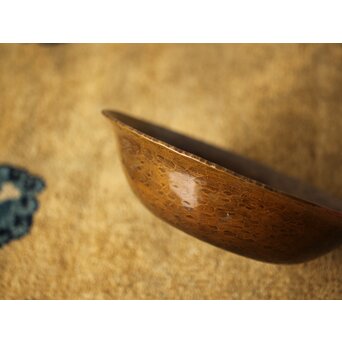 猩々堂紹美作 黄銅 鎚目菓子器　M418 