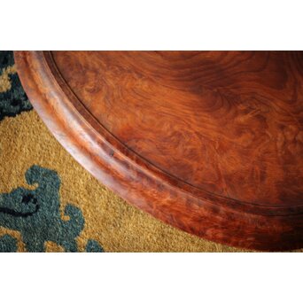 肥松 楕円型 刳貫煎茶盆　X455 