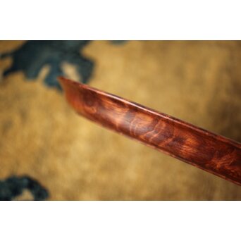 肥松 楕円型 刳貫煎茶盆　X455 