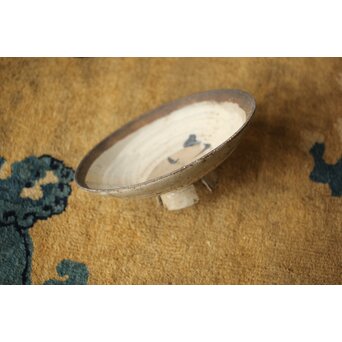 清水六兵衛 割高台 刷毛目平茶碗　P478 