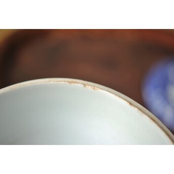 清水七兵衛 祥瑞意 染付蓋物　P479 