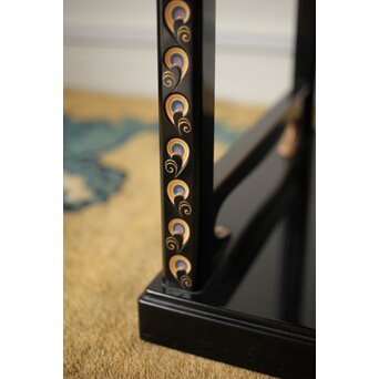 音丸香 彫漆寿文飾棚/茶棚　Q363 