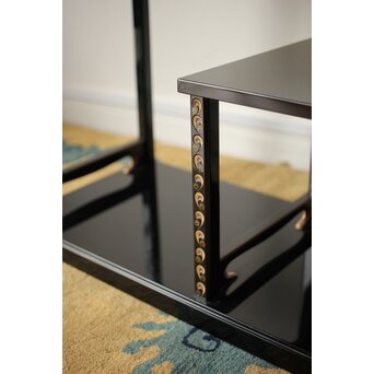 音丸香 彫漆寿文飾棚/茶棚　Q363 