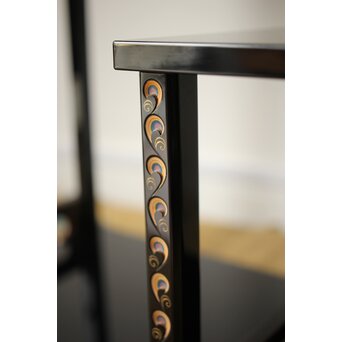 音丸香 彫漆寿文飾棚/茶棚　Q363 