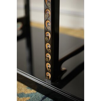 音丸香 彫漆寿文飾棚/茶棚　Q363 