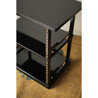 音丸香 彫漆寿文飾棚/茶棚　Q363 