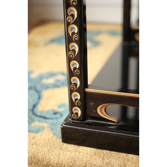 音丸香 彫漆寿文飾棚/茶棚　Q363 