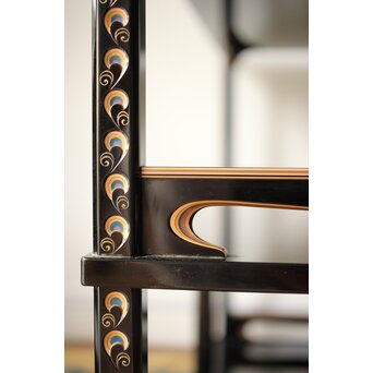 音丸香 彫漆寿文飾棚/茶棚　Q363 