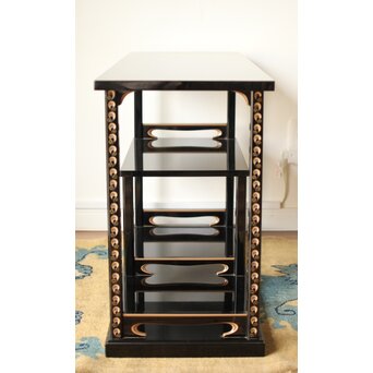 音丸香 彫漆寿文飾棚/茶棚　Q363 