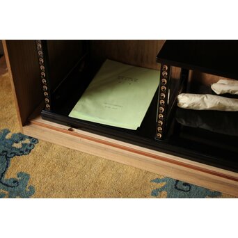 音丸香 彫漆寿文飾棚/茶棚　Q363 