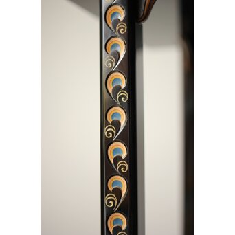 音丸香 彫漆寿文飾棚/茶棚　Q363 