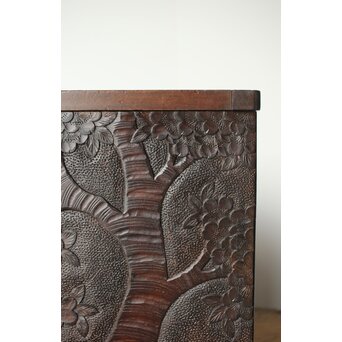 軽井沢彫 衣装箱 スツール　X458 