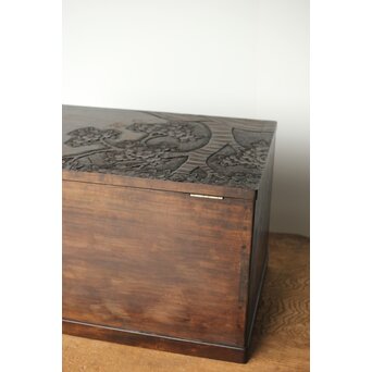 軽井沢彫 衣装箱 スツール　X458 