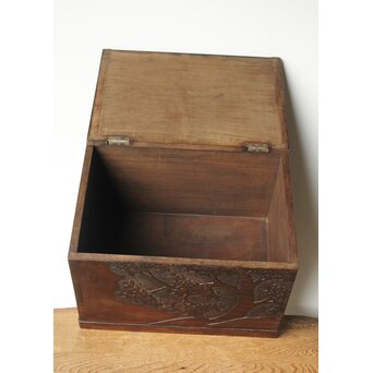 軽井沢彫 衣装箱 スツール　X458 