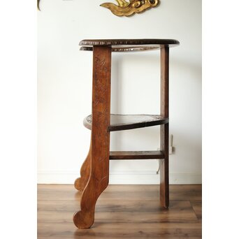 軽井沢彫 旧三笠ホテル同手 アームチェアー　X459 