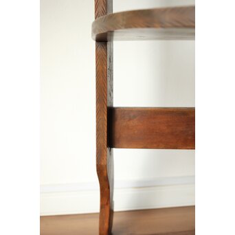 軽井沢彫 旧三笠ホテル同手 アームチェアー　X459 