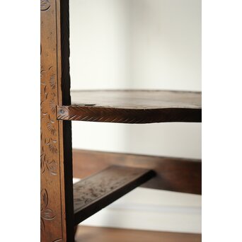 軽井沢彫 旧三笠ホテル同手 アームチェアー　X459 