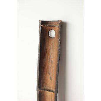 李朝か 竹材柱掛 儒教思想 忠孝 篆刻　U357 