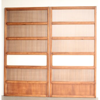 全面ガラス 格子戸 2枚1組　L1128 ウラ