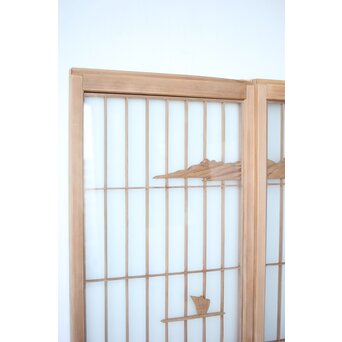 両面ガラス 近江八景 書院 4枚1組　R0397 