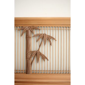 竹雀 書院欄間 5枚1組　R0399 