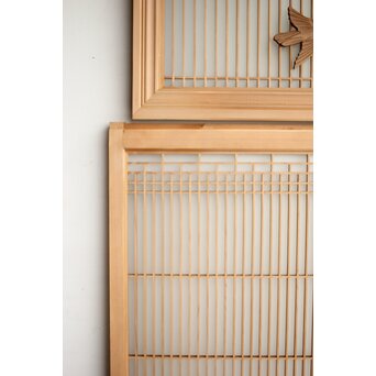 竹雀 書院欄間 5枚1組　R0399 