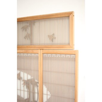 竹雀 書院欄間 5枚1組　R0399 