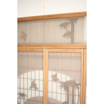 竹雀 書院欄間 5枚1組　R0399 