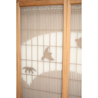 竹雀 書院欄間 5枚1組　R0399 