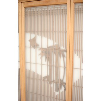 竹雀 書院欄間 5枚1組　R0399 