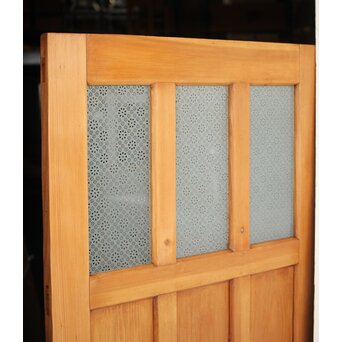 花硝子とガラスノブのドア　GD0218 