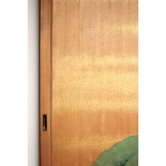 松図 板絵/襖絵 建具 2枚1組　F270Y 