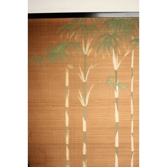 松図 板絵/襖絵 建具 2枚1組　F270Y 