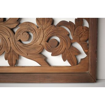 寺院欄間 牡丹　R0402 