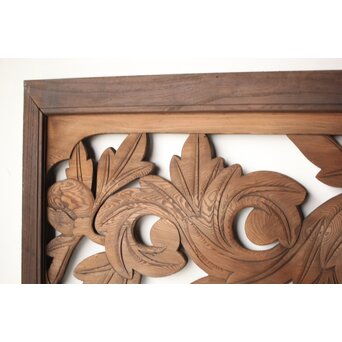 寺院欄間 牡丹　R0402 