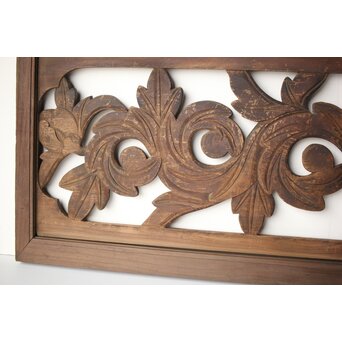 寺院欄間 牡丹　R0402 