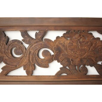 寺院欄間 牡丹　R0402 