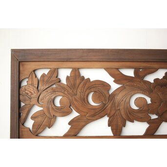 寺院欄間 牡丹　R0402 