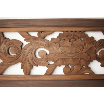 寺院欄間 牡丹　R0402 