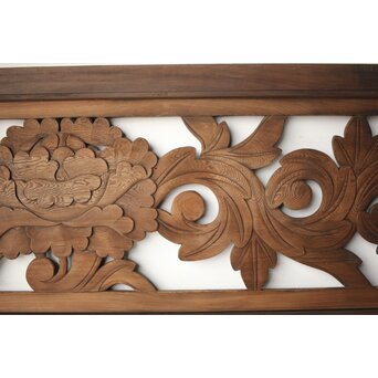 寺院欄間 牡丹　R0402 