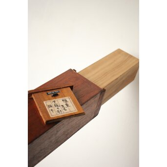 森田恒友「下総の村」掛軸 共箱　Z512 