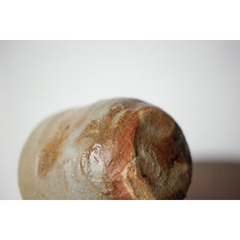 沖縄の鬼才 國吉清尚/国吉 焼締 湯呑 酒杯　P481 