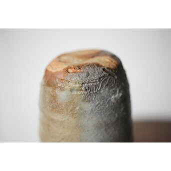 沖縄の鬼才 國吉清尚/国吉 焼締 湯呑 酒杯　P481 