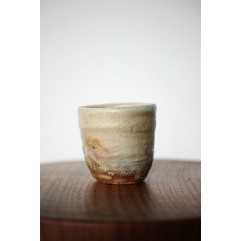 沖縄の鬼才 國吉清尚/国吉 焼締 湯呑 酒杯　P481